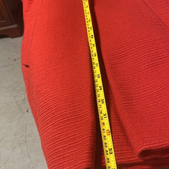 Vintage 1960s reddish orange Hannah Troy Dress with matching cropped jacket sz 6 - Picture 14 of 16